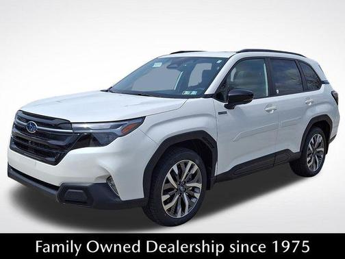 Crystal White Pearl 2026 Subaru Forester Hybrid Touring