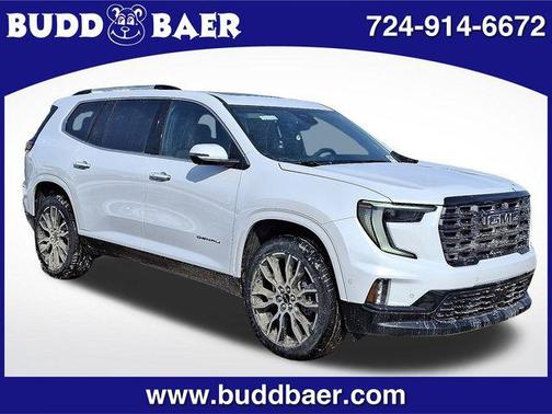 Glacier White Tricoat 2026 GMC Acadia Denali