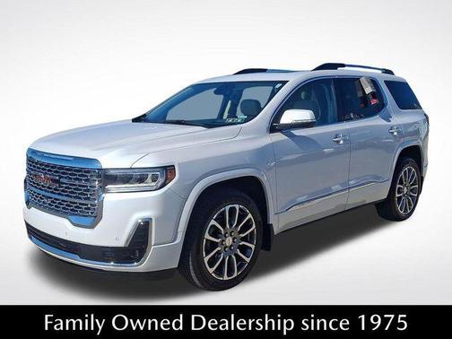 White Frost Tricoat 2023 GMC Acadia Denali