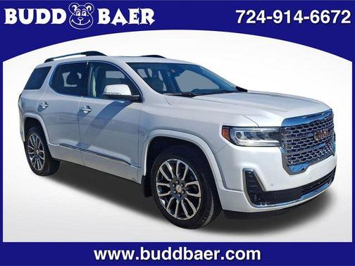 White Frost Tricoat 2023 GMC Acadia Denali