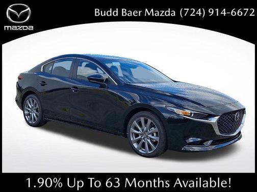 Jet Black Mica 2026 Mazda Mazda3 FWD w/Preferred Package
