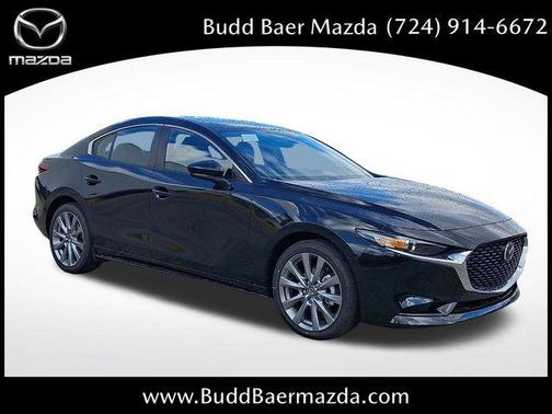Jet Black Mica 2026 Mazda Mazda3 FWD w/Preferred Package