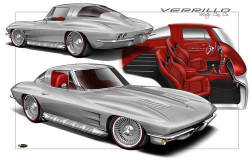 Sebring Silver Metallic 1963 Chevrolet Corvette Base