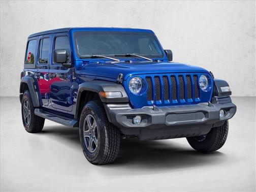 Ocean Blue Metallic Clearcoat 2019 Jeep Wrangler Unlimited Sport