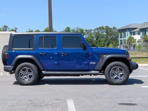 Ocean Blue Metallic Clearcoat 2019 Jeep Wrangler Unlimited Sport