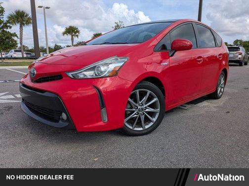 Absolutely Red 2016 Toyota Prius v Five