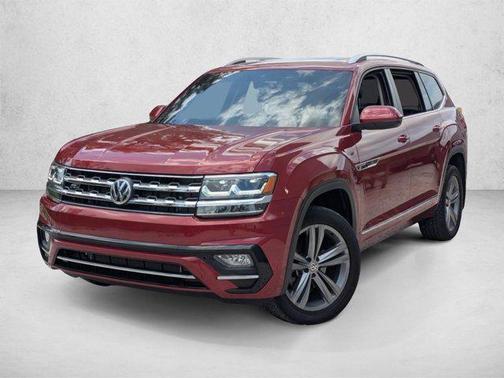 Fortana Red Metallic 2019 Volkswagen Atlas 3.6L SE w/Technology