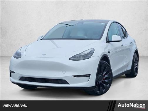 Pearl White Multi-Coat 2022 Tesla Model Y Performance Dual Motor All-Wheel Drive