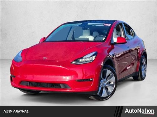 Red Multi-Coat 2022 Tesla Model Y Long Range Dual Motor All-Wheel Drive