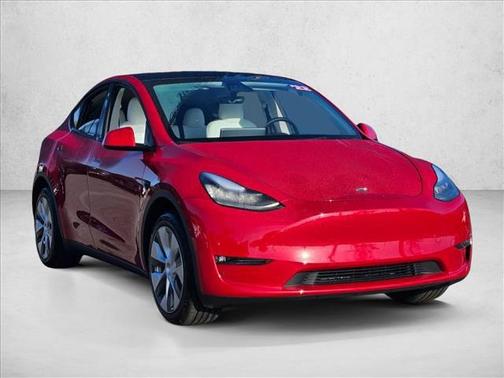 Red Multi-Coat 2022 Tesla Model Y Long Range Dual Motor All-Wheel Drive