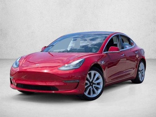 Red Multi-Coat 2018 Tesla Model 3 Long Range
