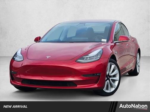 Red Multi-Coat 2018 Tesla Model 3 Long Range