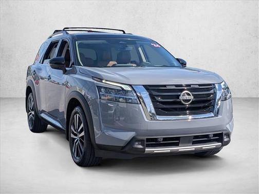 Solid Gray/Super Black 2024 Nissan Pathfinder Platinum 4WD