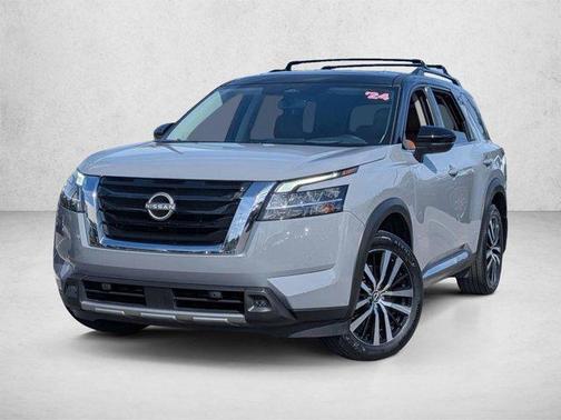 Solid Gray/Super Black 2024 Nissan Pathfinder Platinum 4WD