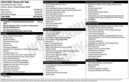 2022 GMC Terrain SLT