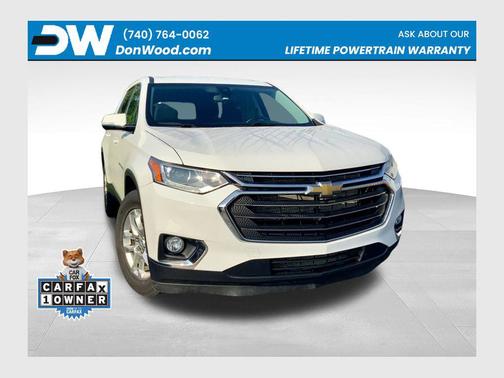 Summit White 2020 Chevrolet Traverse LT Cloth