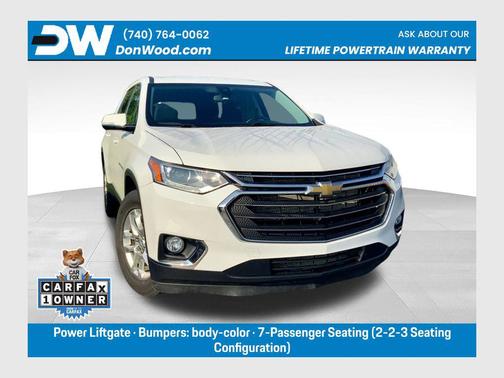 Summit White 2020 Chevrolet Traverse LT Cloth