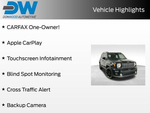 Black Clearcoat 2021 Jeep Renegade Latitude