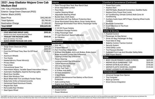 2021 Jeep Gladiator Mojave 4x4