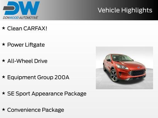 Rapid Red Metallic Tinted Clearcoat 2021 Ford Escape SE