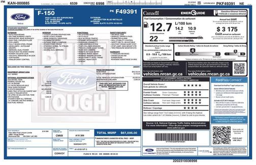 Antimatter Blue Metallic 2023 Ford F-150 XLT