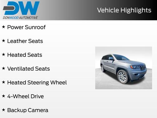 Billet Silver Metallic Clearcoat 2017 Jeep Grand Cherokee Limited