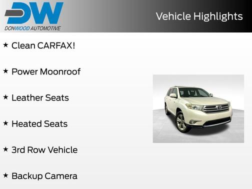 Blizzard Pearl 2013 Toyota Highlander Limited