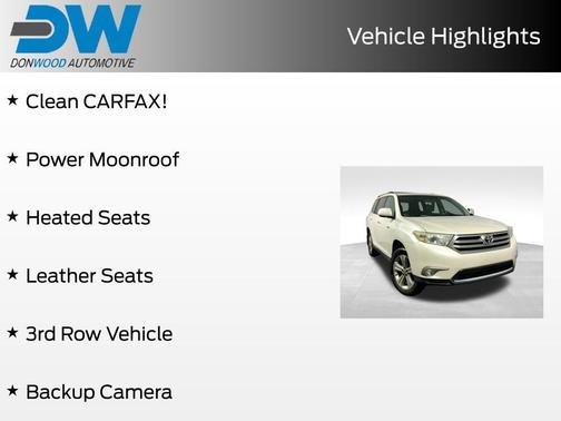 Blizzard Pearl 2013 Toyota Highlander Limited