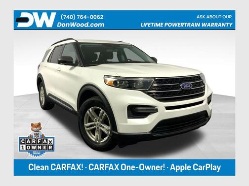 Star White Metallic Tri-Coat 2021 Ford Explorer XLT