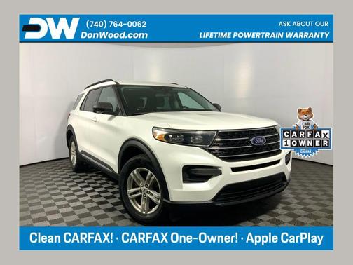 Star White Metallic Tri-Coat 2021 Ford Explorer XLT