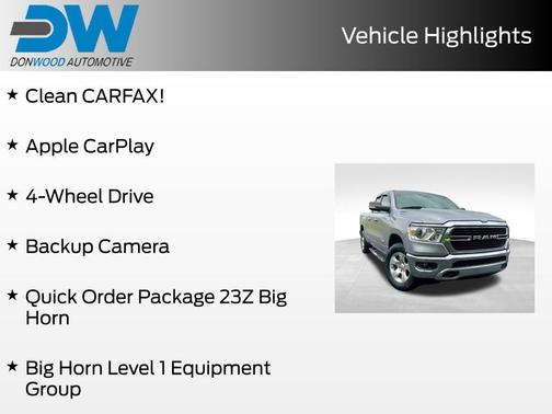 Billet Silver Metallic Clearcoat 2021 RAM 1500 Big Horn/Lone Star