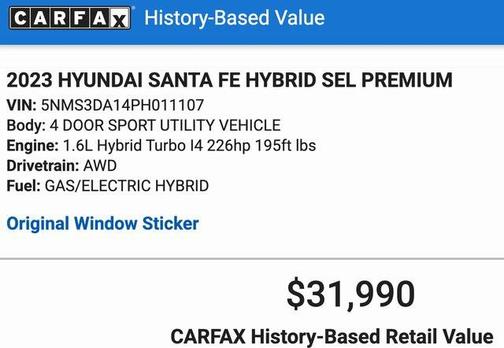 2023 Hyundai SANTA FE HEV SEL Premium