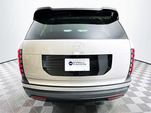Typhoon Silver Metallic 2026 Hyundai Palisade Hybrid Blue SEL 8P