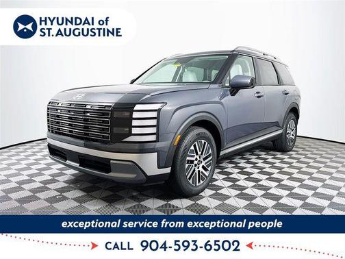 Ecotronic Gray Pearl 2026 Hyundai Palisade Hybrid Blue SEL 7P