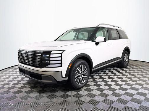 Creamy White Pearl 2026 Hyundai Palisade Hybrid Blue SEL 8P