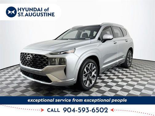 Shimmering Silver 2022 Hyundai SANTA FE Calligraphy