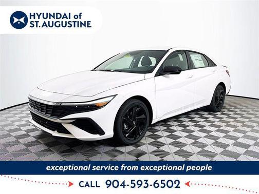 Serenity White 2026 Hyundai ELANTRA HEV SEL Sport