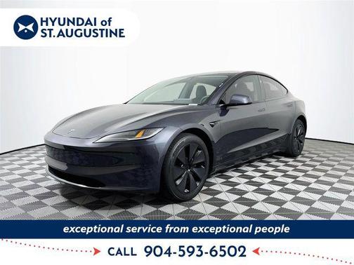 Stealth Grey 2025 Tesla Model 3 Long Range