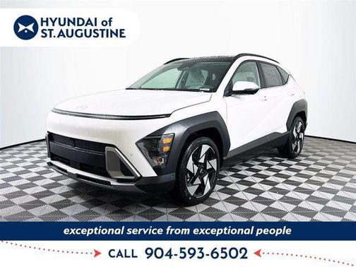 Atlas White 2026 Hyundai KONA Limited
