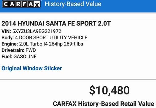 2014 Hyundai Santa Fe Sport 2.0L Turbo