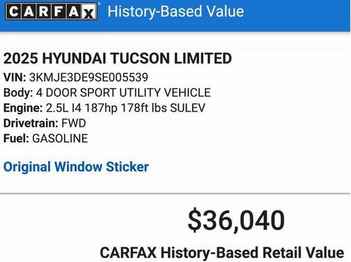2025 Hyundai TUCSON Limited