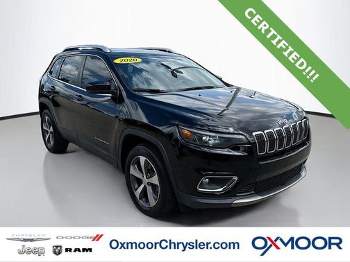 Diamond Black Crystal Pearlcoat 2020 Jeep Cherokee Limited