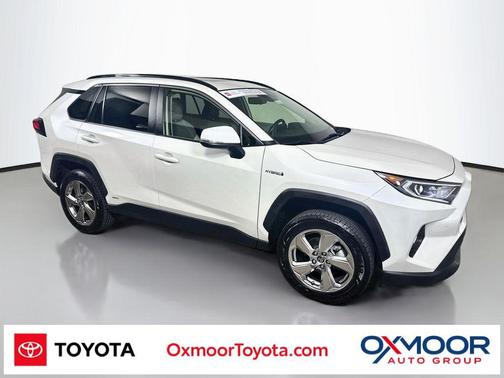 Blizzard Pearl 2021 Toyota RAV4 Hybrid XLE Premium