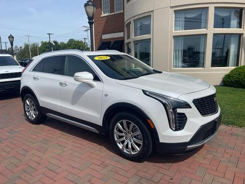 Crystal White Tri-Coat 2023 Cadillac XT4 Premium Luxury