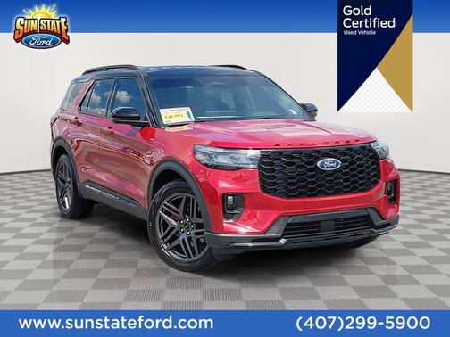 RAPID RED MET TINTED CC 2025 Ford Explorer ST-LINE