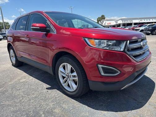 Ruby Red Metallic 2017 Ford Edge SEL
