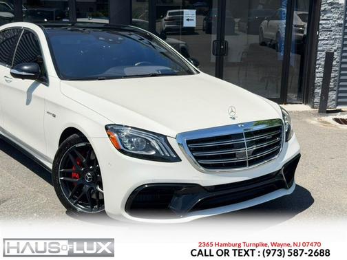 White 2019 Mercedes-Benz AMG S 63 4MATIC