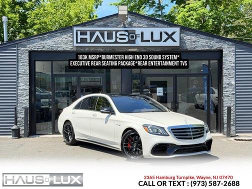 White 2019 Mercedes-Benz AMG S 63 4MATIC