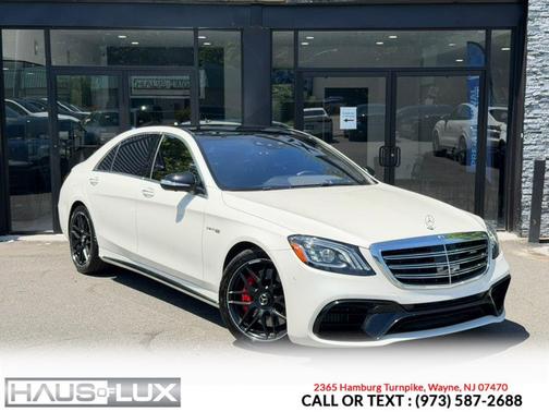 White 2019 Mercedes-Benz AMG S 63 4MATIC