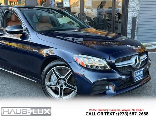 Blue 2020 Mercedes-Benz AMG C 43 4MATIC